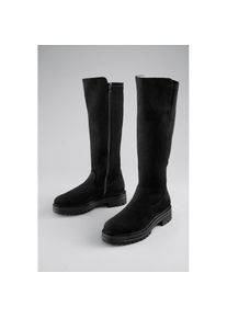 Aniston SHOES , Damen , Stiefel Stretch-Stiefel mit Innen-Reissverschluss - NEUE KOLLEKTION , schwarz , Modischer Stiefel mit einer Schafthöhe von...