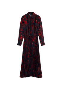 Desigual Blusenkleid Damen Gr&ouml;&szlig;e 38 rot / dunkelrot / schwarz Winterkleid