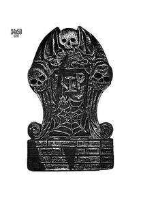 Widmann Lapide con teschi 34x59cm