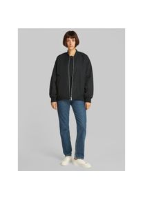 Calvin Klein Jeans , Bomberjacke »LONG BOMBER« mit Logodruck, Rumpfabschluss verengt durch Gummizug , schwarz , Jacke von Calvin Klein Jeans...