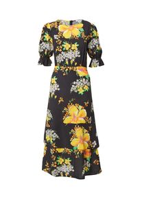 Oasis, Femmes Robe, jaune / orange / noir / blanc