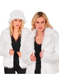 Widmann Veste en peluche blanche pour femmes