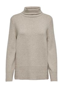 Only, Femmes Pull-over 'FIA', beige fonc&eacute;
