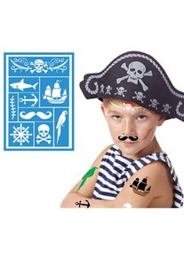 Pochoir de maquillage pirate 14x20cm