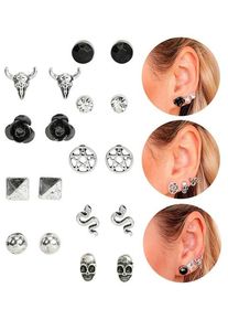 Widmann 9 Paar Halloween Ohrstecker