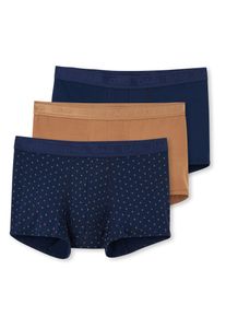 Dagi Boxershorts Herren Gr&ouml;&szlig;e L navy / hellbraun / wei&szlig;
