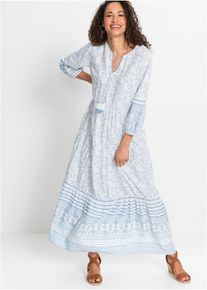 Maxikleid aus fließender Viskose in weiss, Grösse 38, bonprix