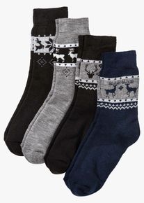Thermo Socken unisex (4er Pack) in schwarz, Gr&ouml;sse 39-42, bonprix