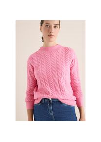 Cecil , Damen , Strickpullover mit Turtle Neck, Zopfmuster , Strickpullover von Cecil