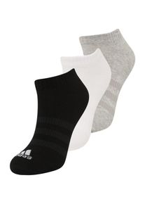 ADIDAS PERFORMANCE, Femmes Chaussettes de sport 'Thin and Light Sportswear Low-Cut 3 Pairs', gris / noir / blanc