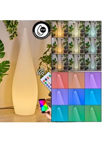 hofstein Dalon Au&szlig;enstehleuchte LED Wei&szlig;, 1-flammig, Fernbedienung