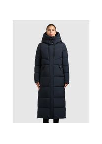 Khujo, Unisex, Khujo Steppmantel &raquo;SHIMANTA5&laquo;, port blau, S (36), Der wadenlange Khujo Mantel SHIMANTA5 hat frostigen Wintertagen so einiges 