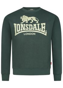 Lonsdale, Hommes Sweat-shirt 'GO SPORT', écru / vert