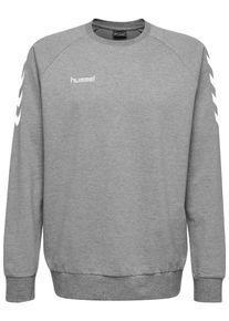Hummel Sweatshirt Jungen Gr&ouml;&szlig;e 128 grau / wei&szlig;