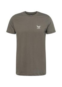 Iriedaily T-Shirt Herren, dunkelgrün / weiß, Größe M