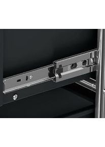 Tchibo - Beistelltisch mit Schublade Metall &raquo;Cn3&laquo; - 40x40x46,5cm - schwarz - Metall / Stahl / Aluminium