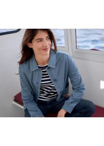 Tchibo - Jerseyjacke in Jeansoptik - Damen - Gr. 38 - dunkelblau