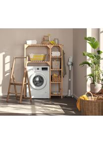 Tchibo - Waschmachinenregal mit Seitenelement - 105x48x141cm - naturfarben - Holz