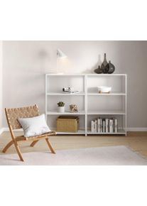 Tchibo - Hocker mit Geflecht - 41,5x41,5x47cm - schwarz - Eichenholz / Polypropylen