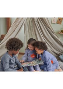 Tchibo - Kleinkind-Pyjama - Mädchen - Gr. 110/116 - orange/print