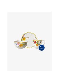 Villeroy & Boch Villeroy Boch Service petit dejeuner 2 personnes Spring Awakening blanc/&agrave; petits motifs