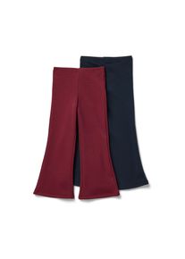 Tchibo - 2 leggings thermiques &eacute;vas&eacute;s pour enfant avec int&eacute;rieur gratt&eacute; - B&eacute;b&eacute; - taille: 86/92 - bleu/rouge