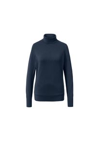 Tchibo - Pull à col roulé en maille fine - taille: S - bleu