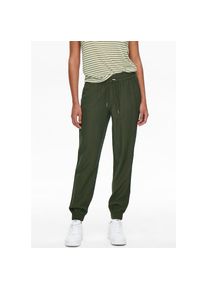 Only , Damen , Jogger Pants »ONLKELDA-EMERY MW PULL-UP PANTS« , Lässige Schlupfhose mit Gummizug am Saum