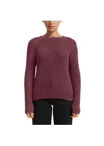 QS , Damen , Strickpullover mit Strickmuster und Rundhalsausschnitt , rot , Kuscheliger Strickpulli von QS by s.OLIVER