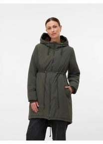 MAMALICIOUS Umstand Winterparka Damen Gr&ouml;&szlig;e S dunkelgrau