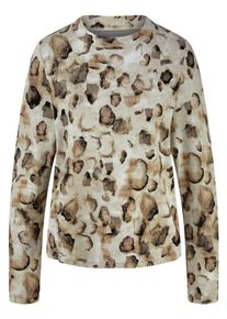 Peter Hahn - Shirt mit Stehkragen, weiss, Gr. 52, Viskose