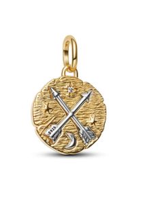 Pandora Armbanduhr - Kreuzende Pfeile Medaillon-Charm - Gr. unisize - in Gold - für Damen