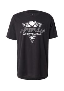 adidas Sportswear Sportshirt 'HOT' Herren, schwarz / wei&szlig;, Gr&ouml;&szlig;e M