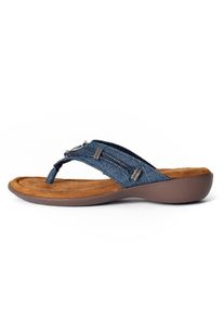 Minnetonka Zehentrenner 'Silverthorne360' Damen, blau / grau, Größe 41