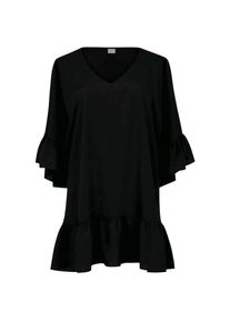 Rosa Faia , Jugendliche , Strandkleid »Akalani« kurz, weich, Oversize Kleid, Cover-Up, V-Ausschnitt, luftig, feminin , schwarz , Strandkleid von...