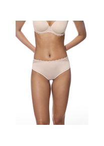 Mey , Damen , Panty »Amorous«, Taillensitz, Spitze, kleine Zierschleife vorn , beige , Damenslip von Mey
