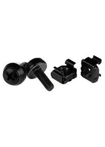 StarTech.com Schrauben und K&auml;figmuttern, Packung mit 50 St&uuml;ck, M6, 12mm, Stahl - CABSCREWM6B