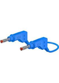 St&auml;ubli Electrical Connectors Sicherheitsmessleitung Silikon 32A Vernickelt 2m 2.5mm&sup2; Blau - 66.9408-20023