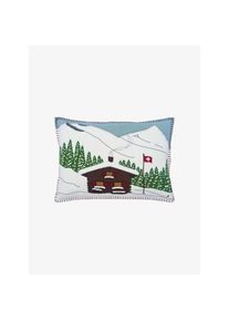 JAN Constantine Housses deussin Alpine Chalet bleu pastel
