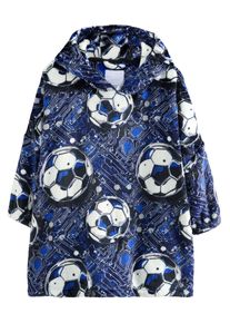 next Badeponcho Jungen Gr&ouml;&szlig;e 104 blau / navy / schwarz / wei&szlig;