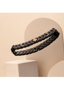 Holzkern Armband Prelude (Koa/Schwarz), Naturholz, Men, größenverstellbar