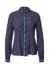 King Louie Bluse 'Winona' Damen Gr&ouml;&szlig;e XL beige / blau / nachtblau