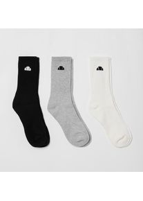 Ellesse , Freizeitsocken , bunt , Klassisches Farbset: Schwarz, Grau und Weiss – passt zu jedem Outfit und Anlass.