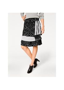 Heine, Unisex, Heine Stufenrock, schwarz, 36, In leicht ausgestellter Form