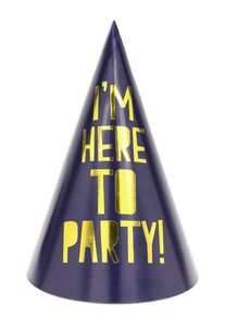partydeco 6 soirées festives Get Toasty chapeaux 15,5 cm
