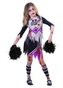 Amscan Déguisement pom-pom girl zombie violet pour fille