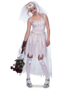 Folat Robe de mariée mariée zombie avec voile