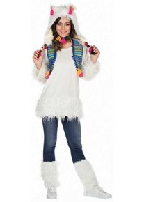 mottoland Costume femme Fluffy Llama blanc