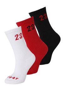 Jordan Sportsocken 'Essential' Herren, rot / schwarz / wei&szlig;, Gr&ouml;&szlig;e 34/38