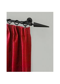 Garesa, Garesa Gardinenstange &raquo;RUSTIKA&laquo; &Oslash; 16 mm 1 l&auml;ufig-l&auml;ufig Wunschmassl&auml;nge rustikale Vorhanggarnitur, verl&auml;ngerbar, m. Ringe, Endknopf Speer, 